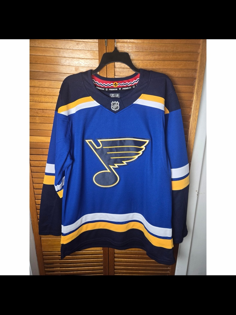 St Louis Blues Fanatics Premium Home Jersey Mens Size 52
